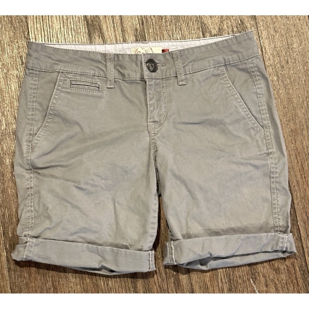 Y2K So Twill Shorts Low Rise Cuffed Casual Everyday Women's Size 1 preppy casual